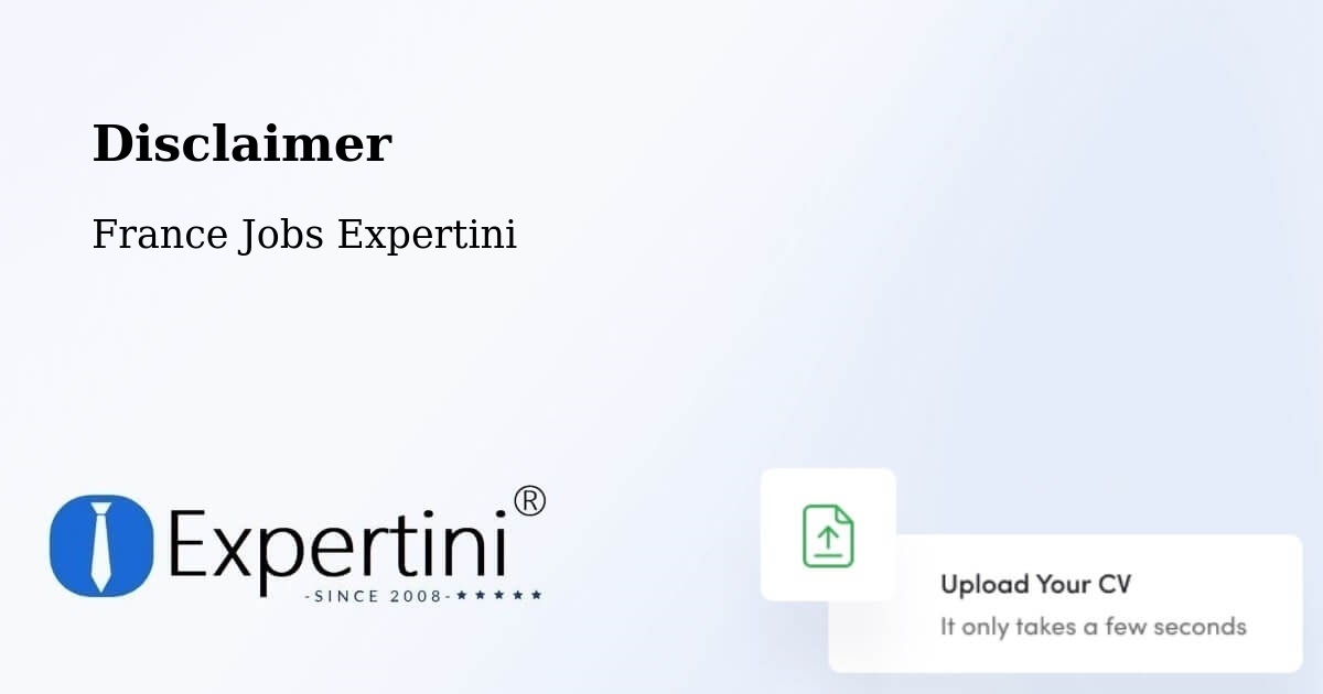 Disclaimer – Saint Arnoult - France Jobs Expertini